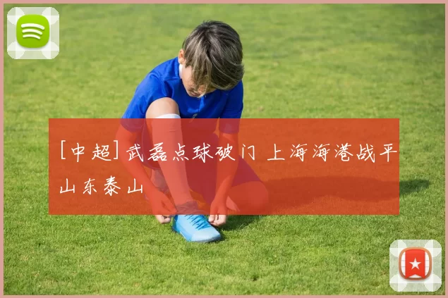 [中超]武磊点球破门 上海海港战平山东泰山